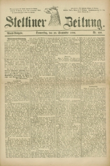 Stettiner Zeitung. 1880, Nr. 446 (23 September) - Abend-Ausgabe