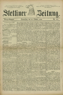 Stettiner Zeitung. 1880, Nr. 505 (28 Oktober) - Morgen-Ausgabe