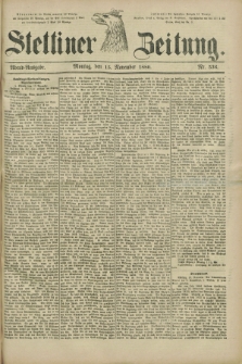 Stettiner Zeitung. 1880, Nr. 536 (15 November) - Abend-Ausgabe