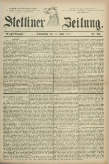 Stettiner Zeitung. 1881, Nr. 273 (16 Juni) - Morgen-Ausgabe