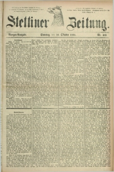 Stettiner Zeitung. 1881, Nr. 482 (16 Oktober) - Morgen-Ausgabe