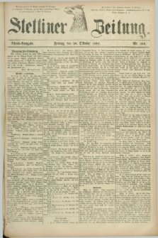 Stettiner Zeitung. 1881, Nr. 503 (28 Oktober) - Abend-Ausgabe