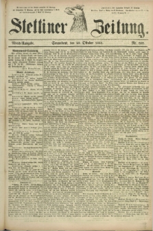 Stettiner Zeitung. 1881, Nr. 505 (29 Oktober) - Abend-Ausgabe