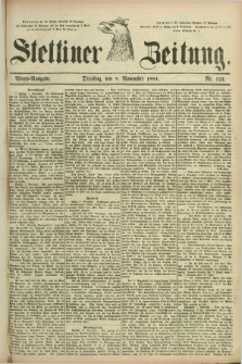Stettiner Zeitung. 1881, Nr. 521 (8 November) - Abend-Ausgabe