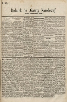 Gazeta Narodowa. 1894, nr 237