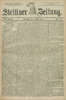 Stettiner Zeitung. 1883, Nr. 101 (1 März) - Abend-Ausgabe