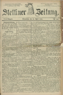 Stettiner Zeitung. 1883, Nr. 195 (28 April) - Abend-Ausgabe