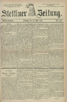 Stettiner Zeitung. 1883, Nr. 230 (22 Mai) - Morgen-Ausgabe