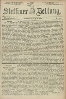 Stettiner Zeitung. 1883, Nr. 232 ([23 Mai]) - Morgen-Ausgabe