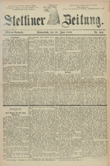 Stettiner Zeitung. 1883, Nr. 286 (23 Juni) - Morgen-Ausgabe