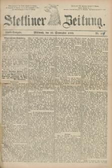 Stettiner Zeitung. 1883, Nr. 437 (19 September) - Abend-Ausgabe