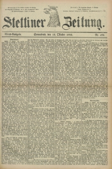 Stettiner Zeitung. 1883, Nr. 479 (13 Oktober) - Abend-Ausgabe