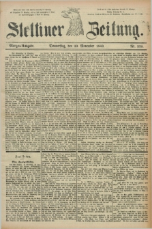 Stettiner Zeitung. 1883, Nr. 558 (29 November) - Morgen-Ausgabe
