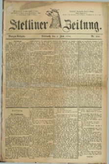 Stettiner Zeitung. 1884, Nr. 255 (4 Juni) - Morgen-Ausgabe