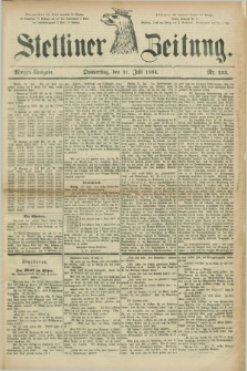 Stettiner Zeitung. 1884, Nr. 353 (31 Juli) - Morgen-Ausgabe