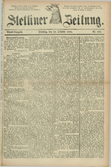 Stettiner Zeitung. 1884, Nr. 505 (28 Oktober) - Abend-Ausgabe