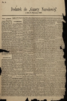 Gazeta Narodowa. 1897, nr 2