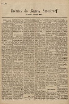 Gazeta Narodowa. 1897, nr 34