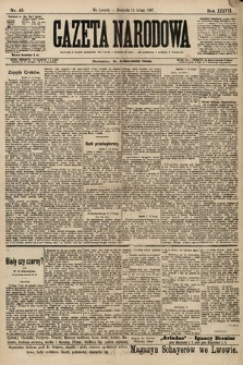 Gazeta Narodowa. 1897, nr 45