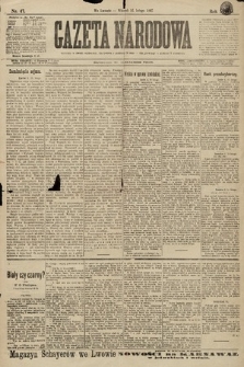 Gazeta Narodowa. 1897, nr 47