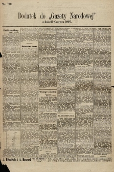 Gazeta Narodowa. 1897, nr 179