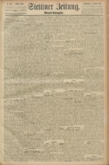 Stettiner Zeitung. 1889, Nr. 349 (5 Oktober) - Abend-Ausgabe