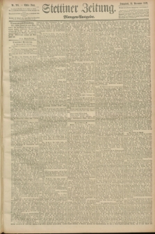Stettiner Zeitung. 1889, Nr. 398 (23 November) - Morgen-Ausgabe