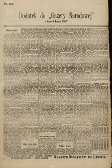 Gazeta Narodowa. 1897, nr 184
