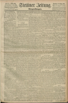 Stettiner Zeitung. 1890, Nr. 507 (30 Oktober) - Morgen-Ausgabe