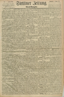 Stettiner Zeitung. 1891, Nr. 4 (3 Januar) - Abend-Ausgabe