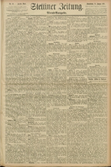 Stettiner Zeitung. 1891, Nr. 40 (24 Januar) - Abend-Ausgabe