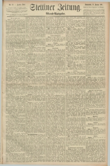 Stettiner Zeitung. 1891, Nr. 52 (31 Januar) - Abend-Ausgabe