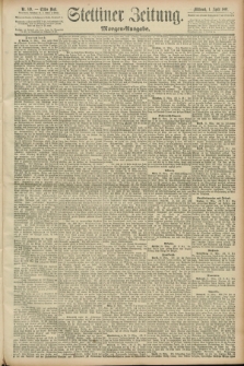 Stettiner Zeitung. 1891, Nr. 149 (1 April) - Morgen-Ausgabe