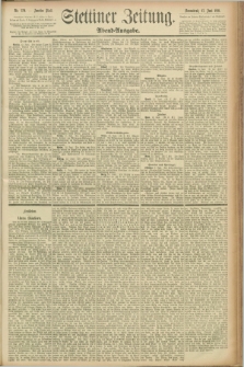 Stettiner Zeitung. 1891, Nr. 270 (13 Juni) - Abend-Ausgabe