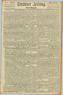 Stettiner Zeitung. 1891, Nr. 274 (16 Juni) - Abend-Ausgabe
