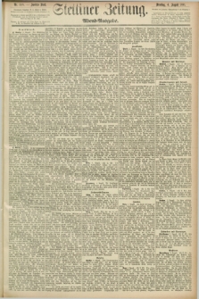 Stettiner Zeitung. 1891, Nr. 358 (4 August) - Abend-Ausgabe