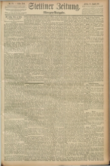 Stettiner Zeitung. 1891, Nr. 375 (14 August) - Morgen-Ausgabe