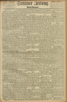 Stettiner Zeitung. 1891, Nr. 394 (25 August) - Abend-Ausgabe