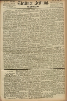 Stettiner Zeitung. 1891, Nr. 400 (28 August) - Abend-Ausgabe