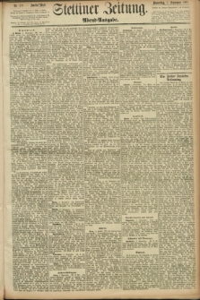 Stettiner Zeitung. 1891, Nr. 410 (3 September) - Abend-Ausgabe