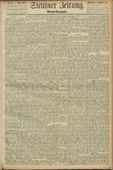 Stettiner Zeitung. 1891, Nr. 414 (5 September) - Abend-Ausgabe