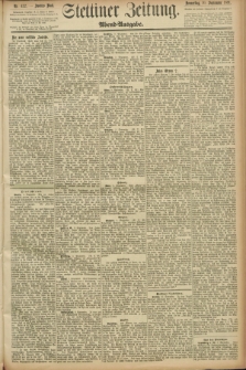 Stettiner Zeitung. 1891, Nr. 422 (10 September) - Abend-Ausgabe