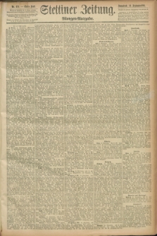 Stettiner Zeitung. 1891, Nr. 425 (12 September) - Morgen-Ausgabe