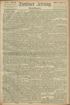 Stettiner Zeitung. 1891, Nr. 428 (14 September) - Abend-Ausgabe