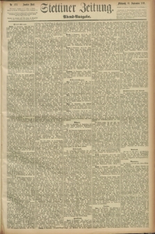 Stettiner Zeitung. 1891, Nr. 432 (16 September) - Abend-Ausgabe