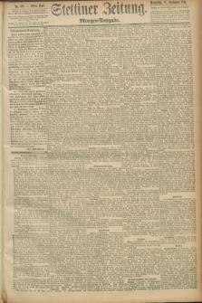 Stettiner Zeitung. 1891, Nr. 433 (17 September) - Morgen-Ausgabe