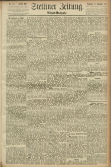 Stettiner Zeitung. 1891, Nr. 438 (19 September) - Abend-Ausgabe