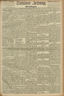 Stettiner Zeitung. 1891, Nr. 446 (24 September) - Abend-Ausgabe