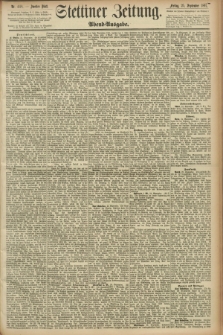 Stettiner Zeitung. 1891, Nr. 448 (25 September) - Abend-Ausgabe
