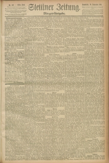 Stettiner Zeitung. 1891, Nr. 449 (26 September) - Morgen-Ausgabe